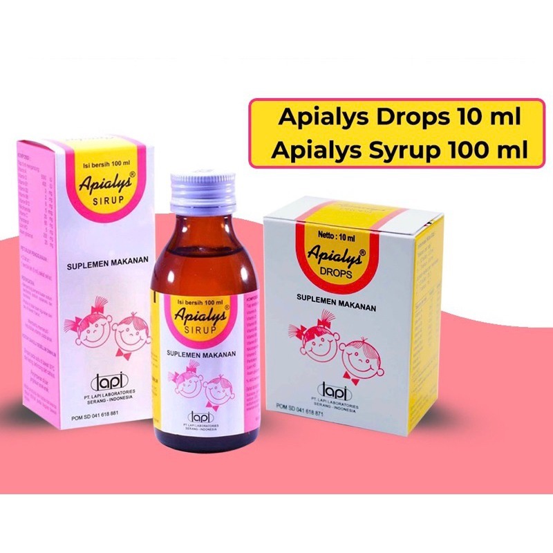 COD - APIALYS DROP - APIALYS SIRUP 100 ML - SUPLEMEN MAKANAN - VITAMIN UNTUK BAYI SEHAT
