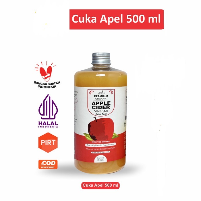 

Cuka Apel Original Untuk Kesehatan - Obat Herbal Maag Asam Lambung Kronis Paling Ampuh Apple Cider Vinegar Cuka Apel Vinega with Mother Untuk Diet Obat Penurun Berat Badan Ampuh Bpom