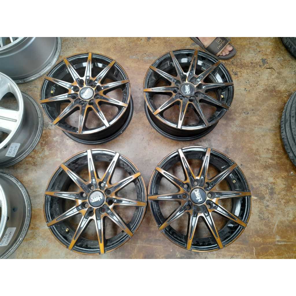 Velg Mobil Bekas Kccx Hsr Ring14 Lebar 5,5 H4x100/114 Et35