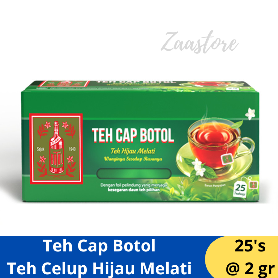 

Teh Celup Hijau Cap Botol - Teh Celup Melati Box 25x2g