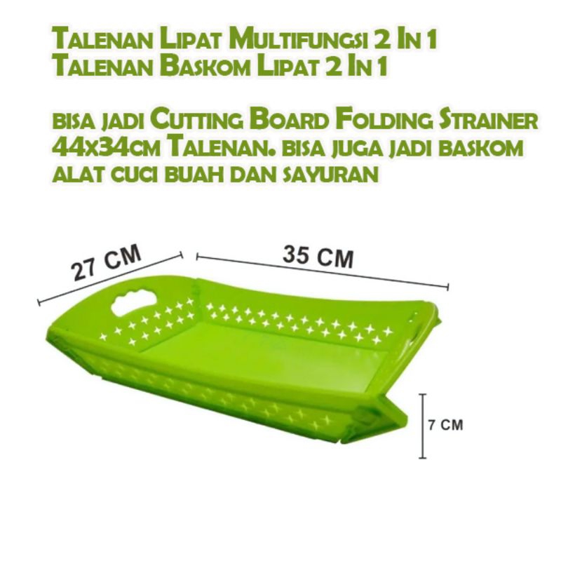 Talenan Baskom lipat 2in1