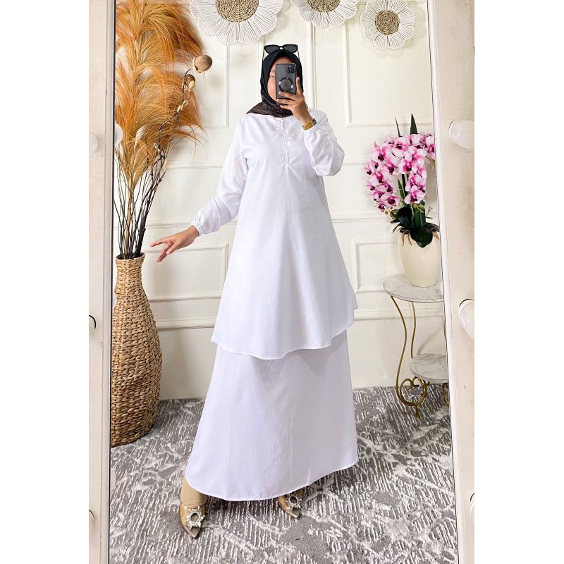 GAMIS MELAYU ASN PEMDA KUSUS PUTIH