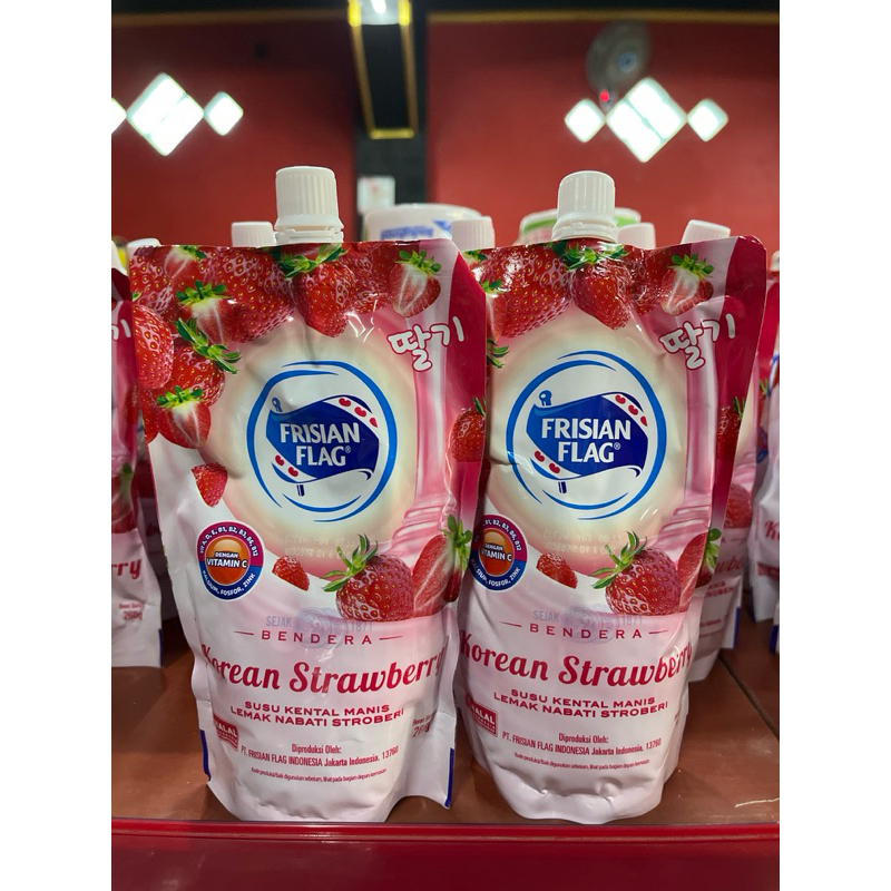 

Frisian flag strawberry 260g susu kental manis