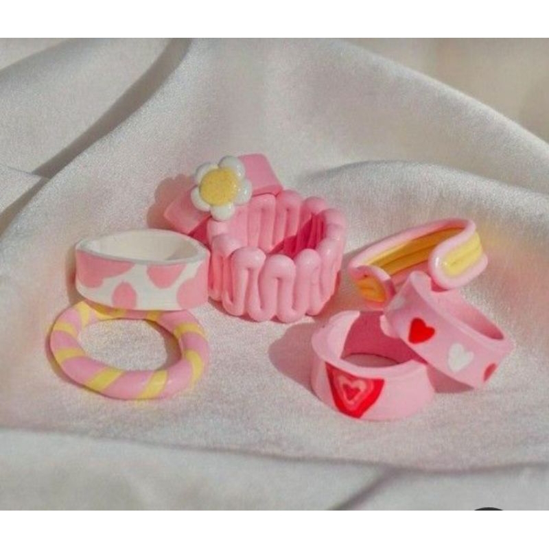 ring cincin clay lucu aesthetic [PRE-ORDER]