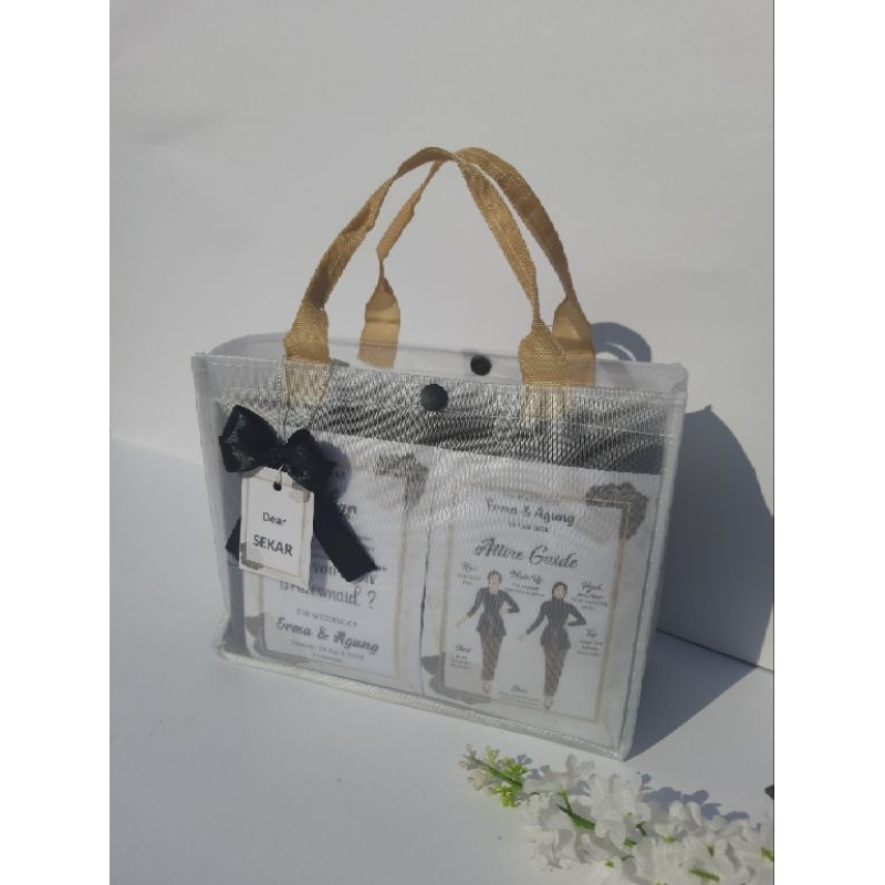

PAKET TAS BRIDESMAID CARD ATTIRE HANG TAG