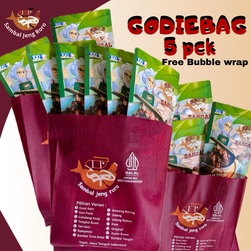 

Tambahan packing GODIE BAG dan Bubble wrap maximal 5 pack