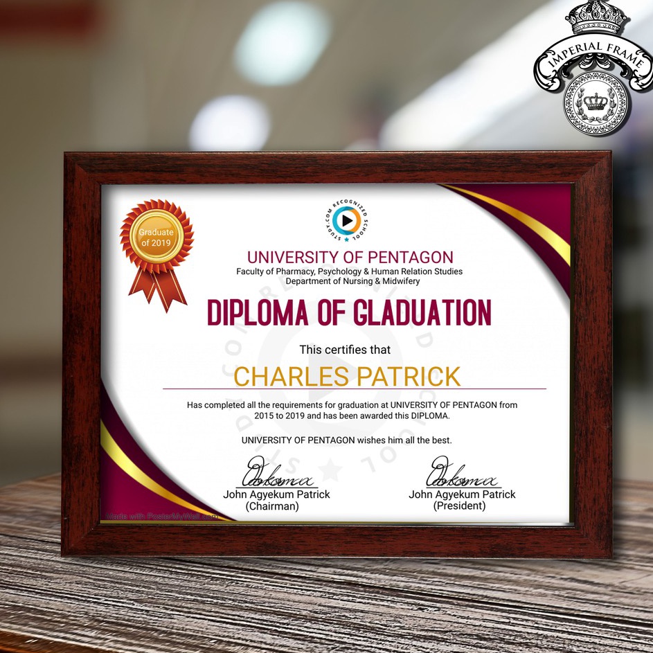 Sikat Habis Bingkai Frame Figura Foto Ijazah A4  21x3 cm hitam  coklat  putih