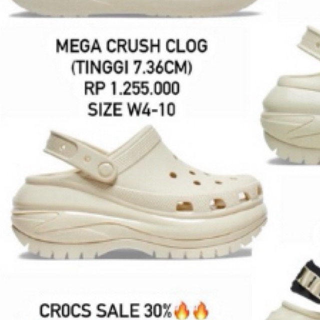 MEGA Crush Crocs original 100%