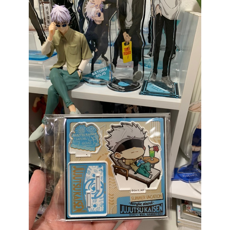 (READY) (SEALED) Acrylic Stand Standee JJK Chibi Gojo Satoru - Summer Vacation