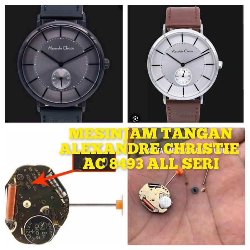 Mesin jam tangan Alexandre Christie AC 8493 All seri Original