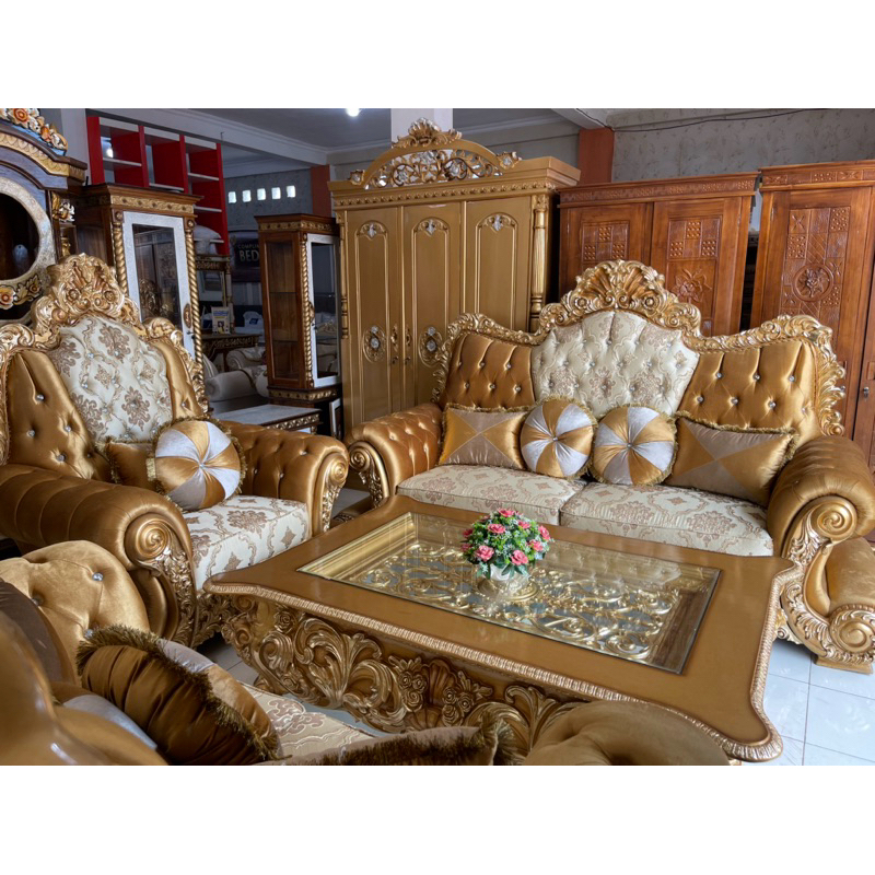 SOFA VENICE RESIN 321 + MEJA/SOFA RESIN SULTAN