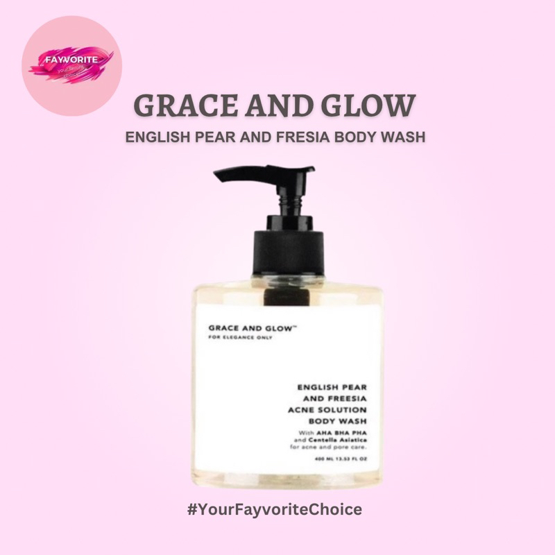 Fayvorite Grace and Glow English Pear and Freesia Anti Acne Solution Body Wash