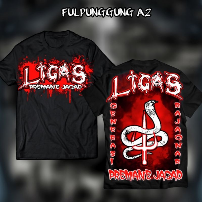 kaos ligas lawasan terbaru disain 2 kaos distro Ligas Lawasan Ful punggung A2