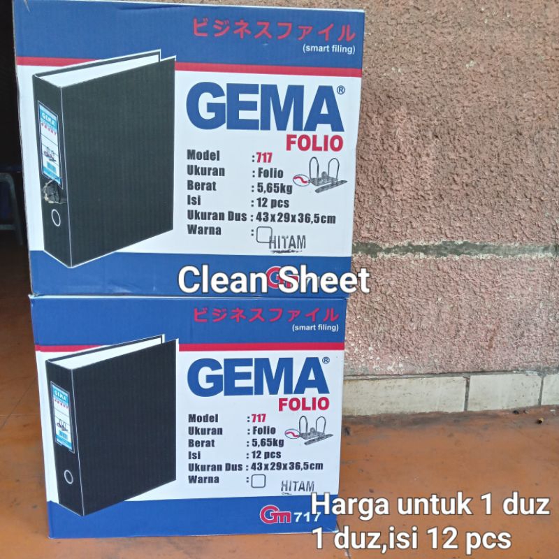 

Ordner Gema 717 Folio (harga 1 dus)