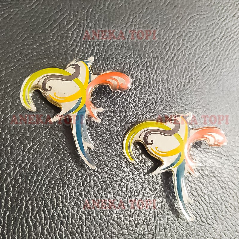 Pin Bros Pesona Indonesia Pin Logo Wonderful Indonesia Warna Silver - Aneka Topi