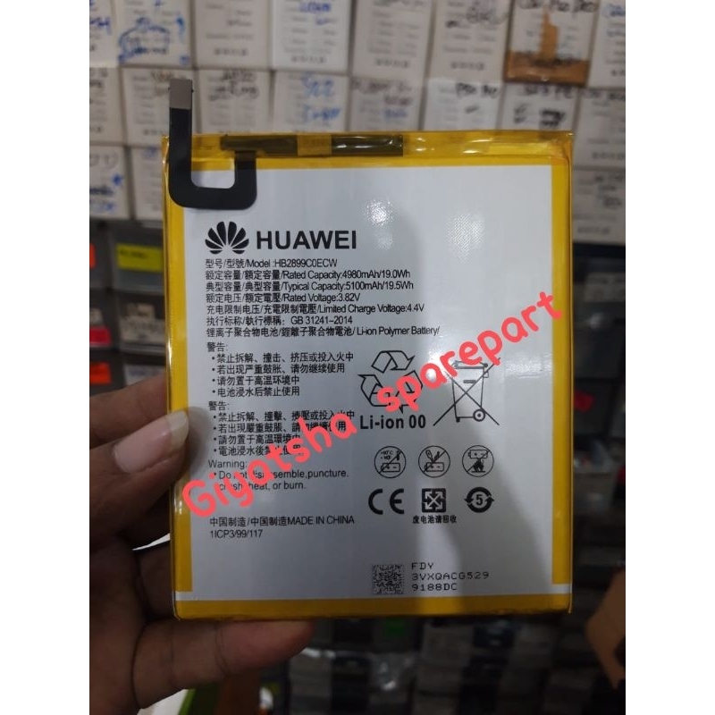 Batre baterry Huawaii Mediapad T10s/ T10/T8 lite/M3/M5 8.4 HB2899C0ECW Dtab D01j Docomo Realpict Rea