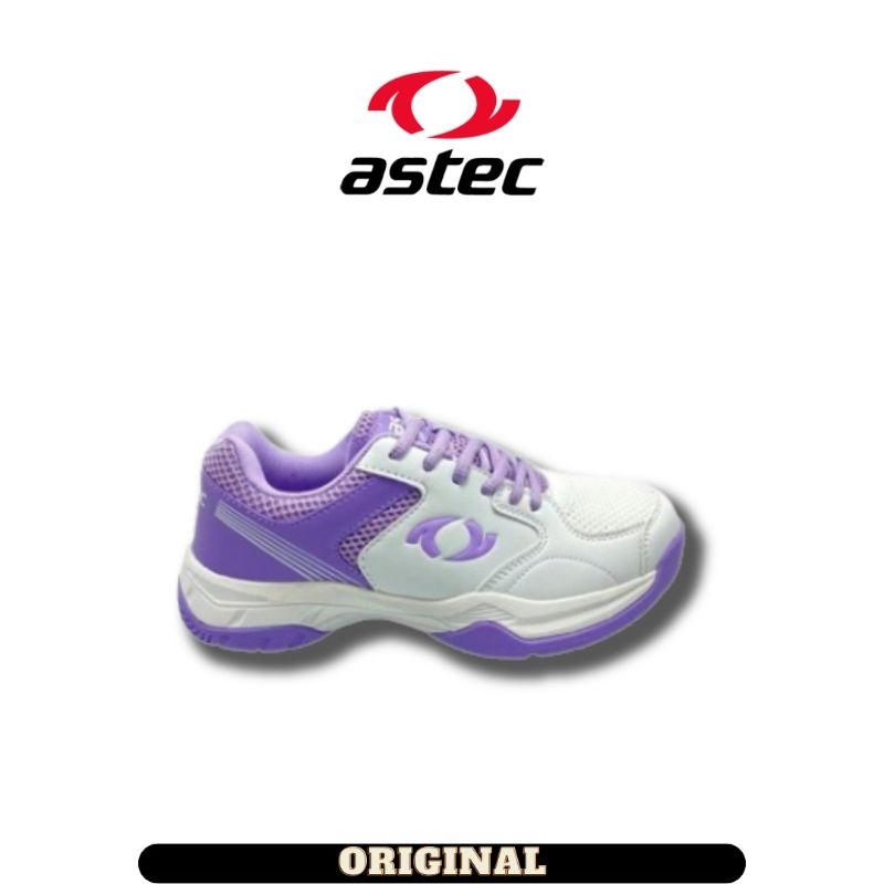 Sepatu Astec Isla Badminton White Purple Women's Original