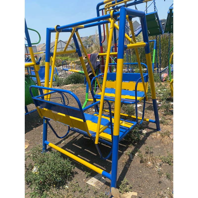 ayunan besi bisa orang tua dan anak ayunan outdoor bangku 80cm free ongkir jkt