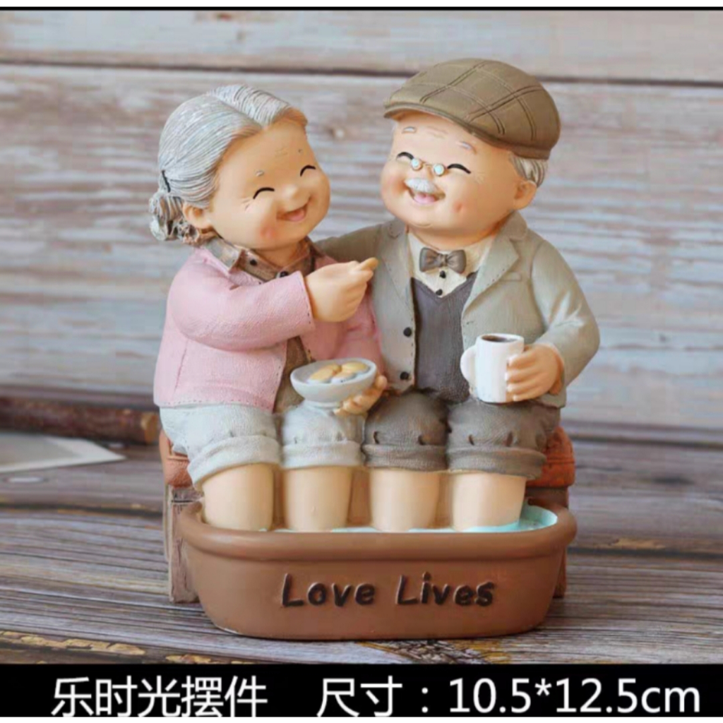 Pajangan kakek nenek/boneka couple/ boneka Shuang Xi/ dekor wedding/ pajangan shuang xi