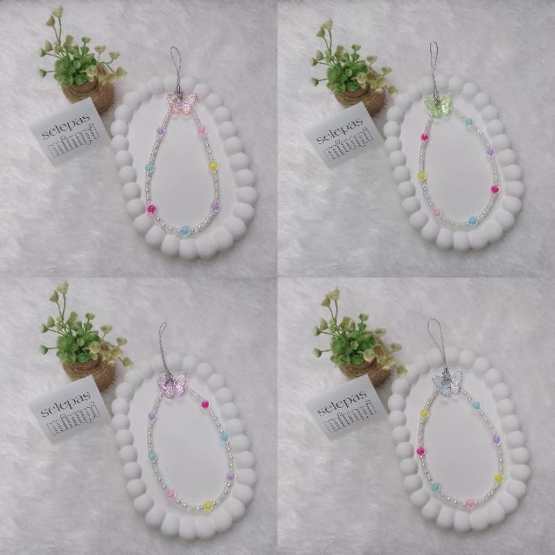 Gantungan HP brecelet gelang/ Lanyard HP aestetik / Phone Strap beads / Tali Hp / Strap HP / Gantung