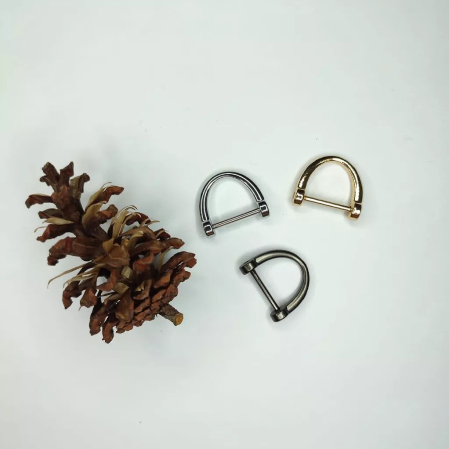 Ring D Buckle Alloy skrup dart gantungan kunci tas aksesoris