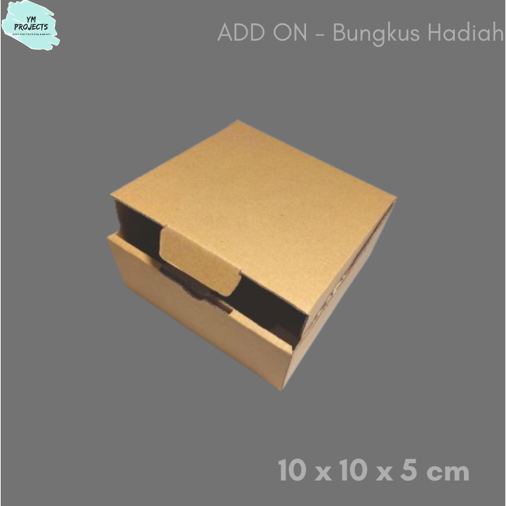 

[YM PROJECTS] Add On Bungkus Kado Box Ukuran 10x10x5 (Gift Box)