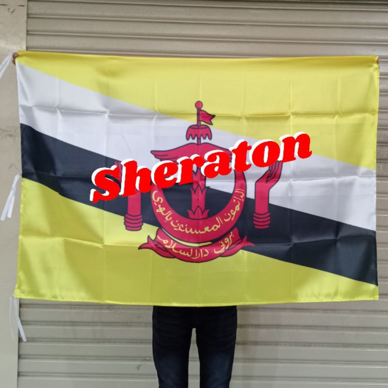 

bendera print bendera negara BRUNEI UK. 90cm x 135cm