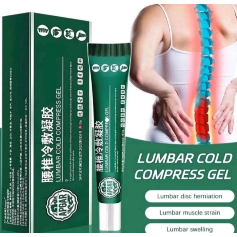 LUMBAR COLD COMPRESS CREAM LUTUT GEL PEREDA LUMBAR  SPINE