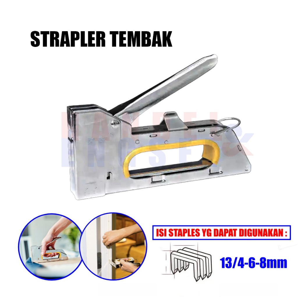 

Stapless Tembak / Stapler Tembak 13/4-6-8 mm / Alat Staples Tembak Jok Motor & Kayu