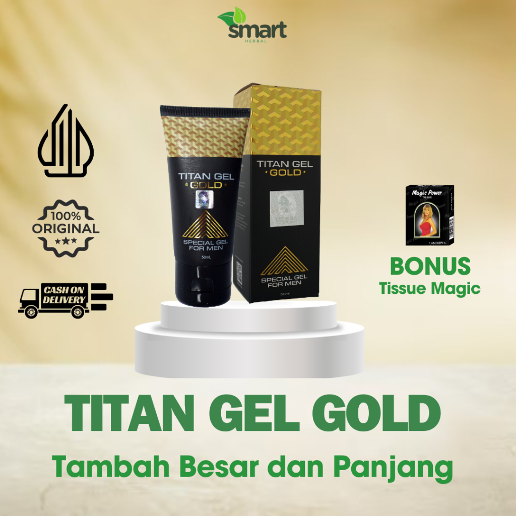 TITAN GEL GOLD PENAMBAH PANJANG & BESAR TAHAN LAMA ORIGINAL 100% BPOM