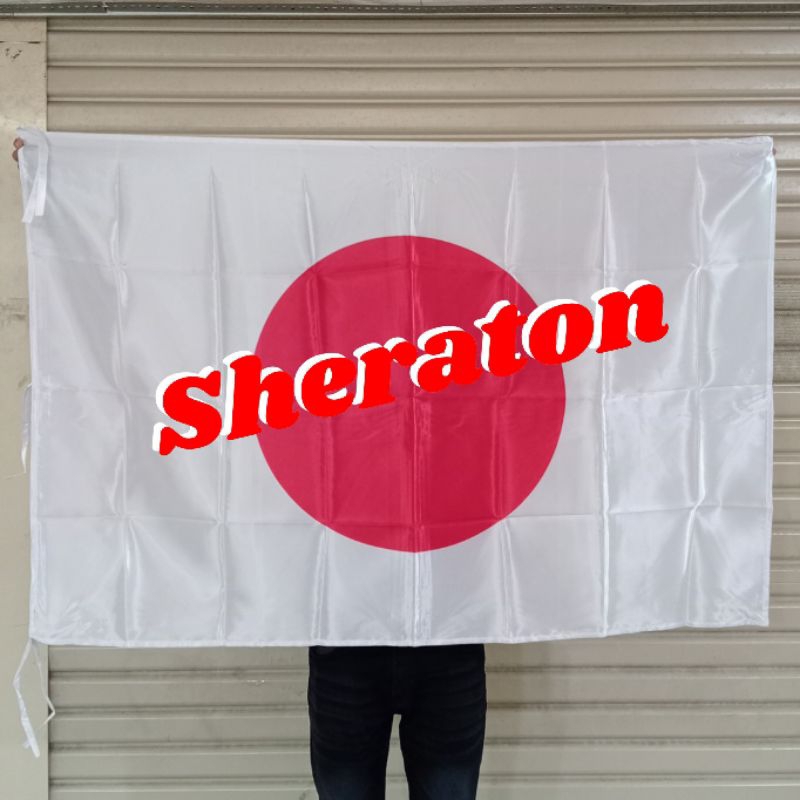 

bendera negara JEPANG printing UK. 90cm x 135cm