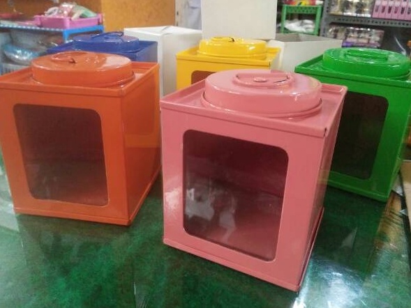 Pasti Untung Size S 7x8 Kaleng kerupuk mini  Toples kaleng jadul MINI  vintage  homedecorshabbychic