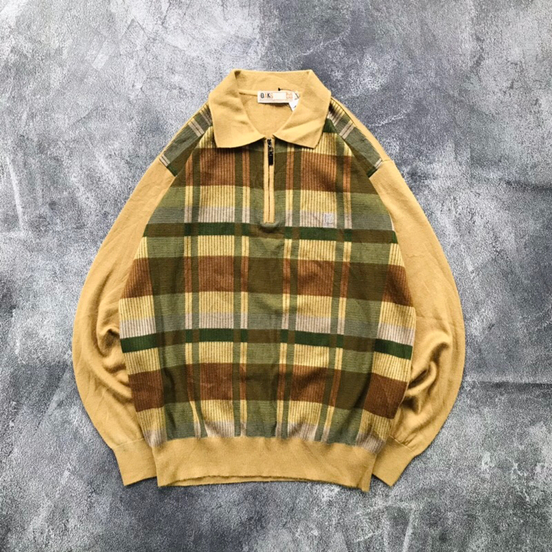 Outer HalfZipper Knit Daks