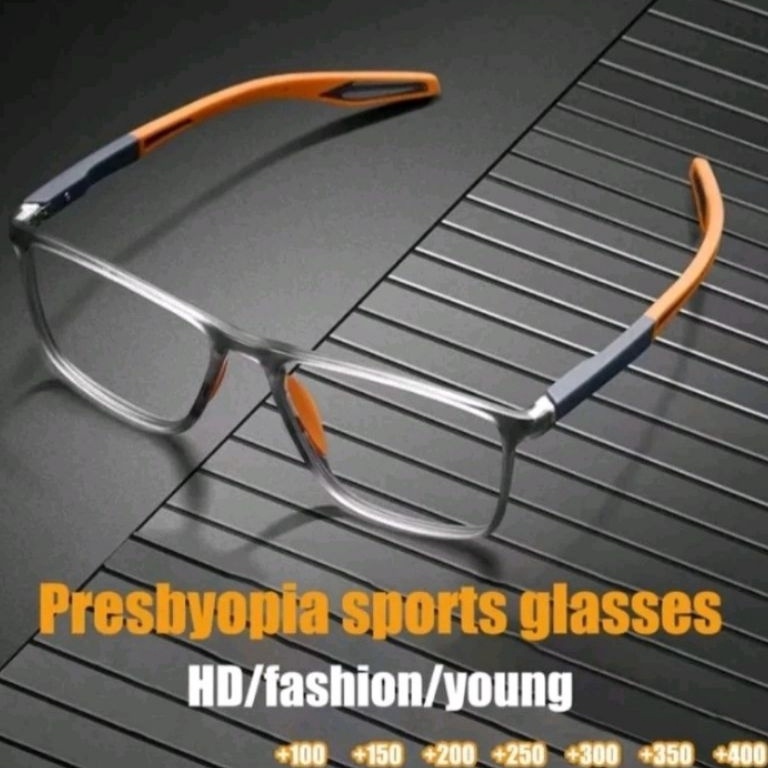 Kacamata Plus  Kaca mata Baca Super Fokus Frame Sport TR9 Elastis Untuk Pria dan Wanita ART R3L9