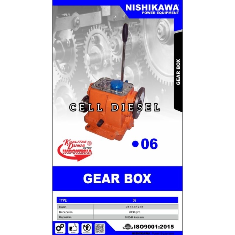 marine gearbox kapal NISHIKAWA type 06A - 3:1