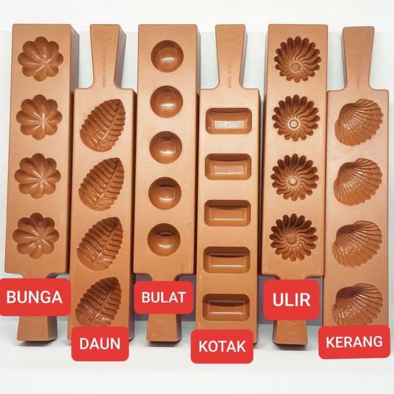 Hemat Banget 1 PC cetakan nastar ketok ketuk plastik kue kering loyang nastar daun bulat kotak keran