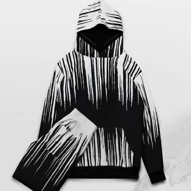 "D'Rise of texture" ART PANTING HOODIE &SHORT || RUCAS "skeleton tee" ||  X PERSIJA