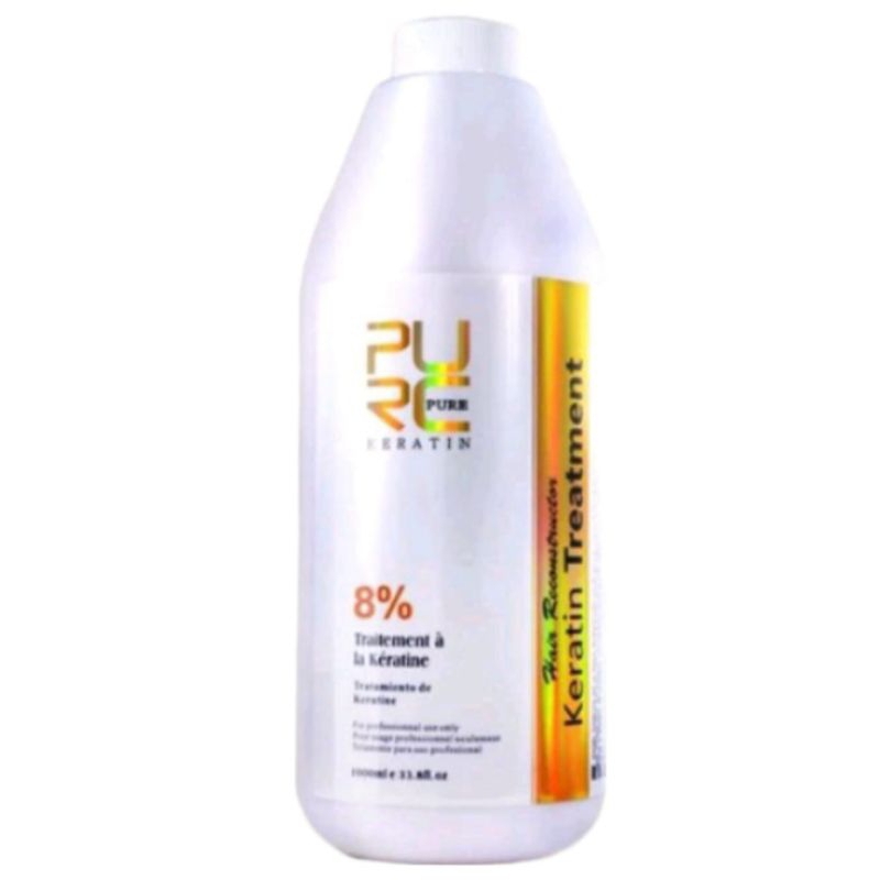 PELURUS RAMBUT KERATIN PURC 0% 5% 8% 12% 300ML 1000ML TREATMENT SMOOTHING PURC
