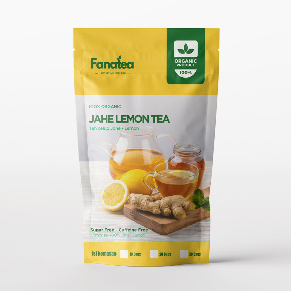 

Ginger Lemon Tea - Teh jahe lemon Fanatea - Varian isi 20/30 tea bags