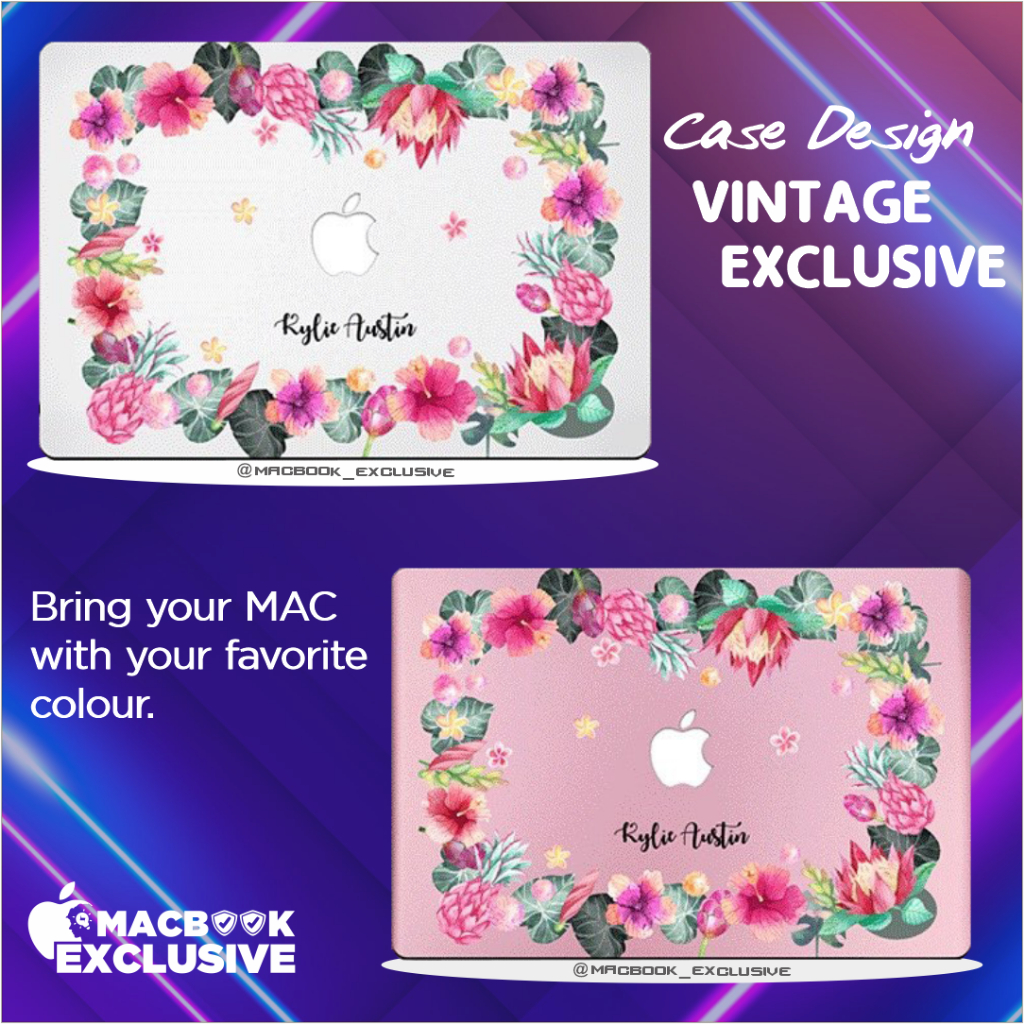 EXCLUSIVE Casing Macbook Air Pro M1 M2 M3 + Original Bergaransi +  Apple Design Macbook Case Design 