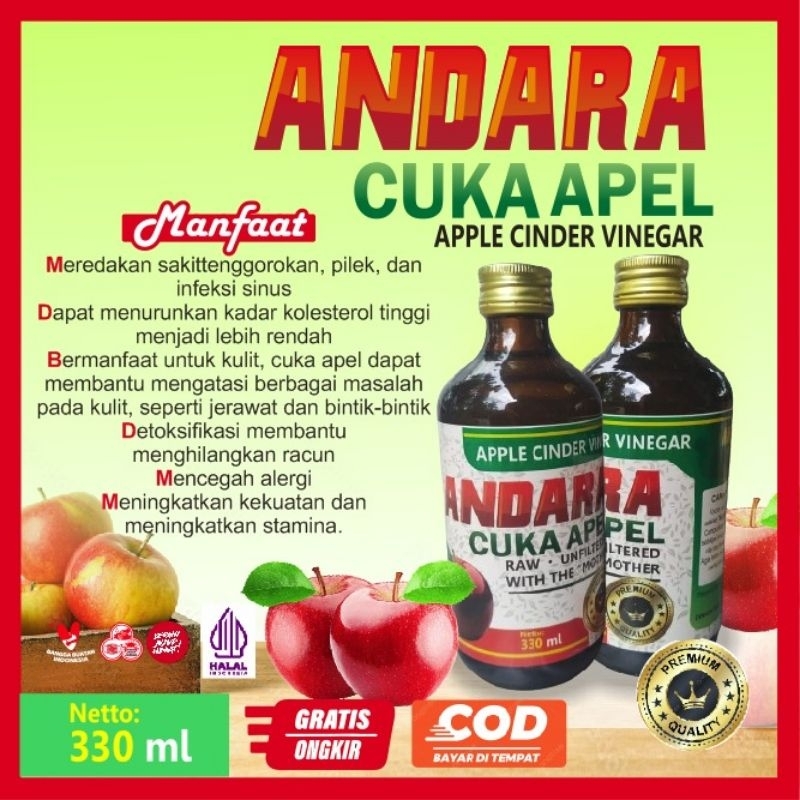 

Cuka apel andara 330ml