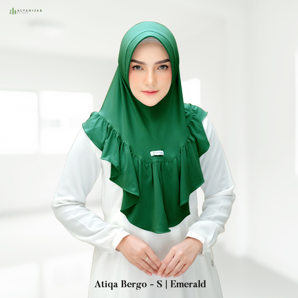 Alyahijab by Naja Atiqa Bergo size S Bergo Instan Bahan Jersey HQ