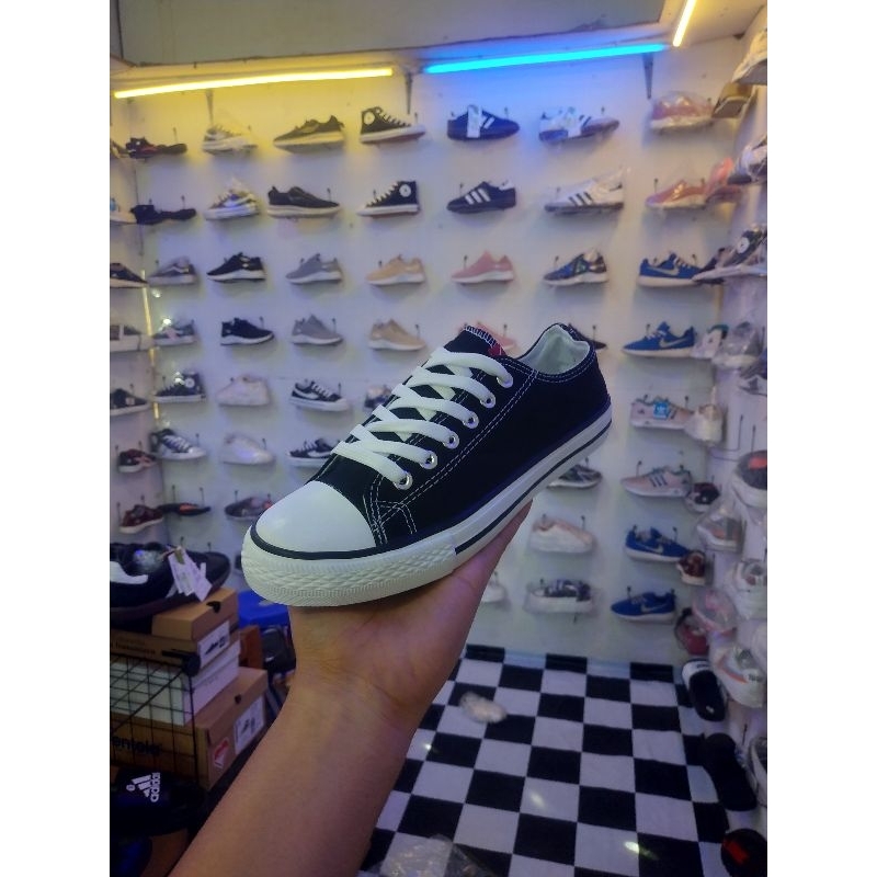 Neivus Dave Low Sepatu Sekolah Sepatu Hitam Sepatu Sepatu Pria Wanita Sepatu Ori