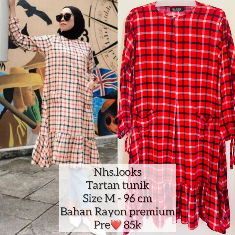 NHS LOOKS Tartan tunik PRELOVED