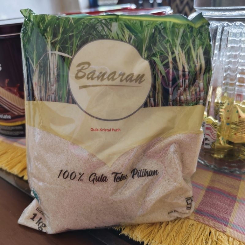 

GULA PASIR 1 KG, GULA BANARAN-100% GULA TEBU PILIHAN