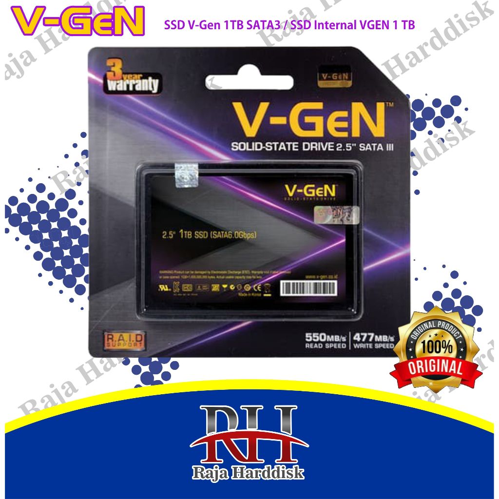 SSD V-Gen 1TB SATA3 / SSD Internal VGEN 1 TB