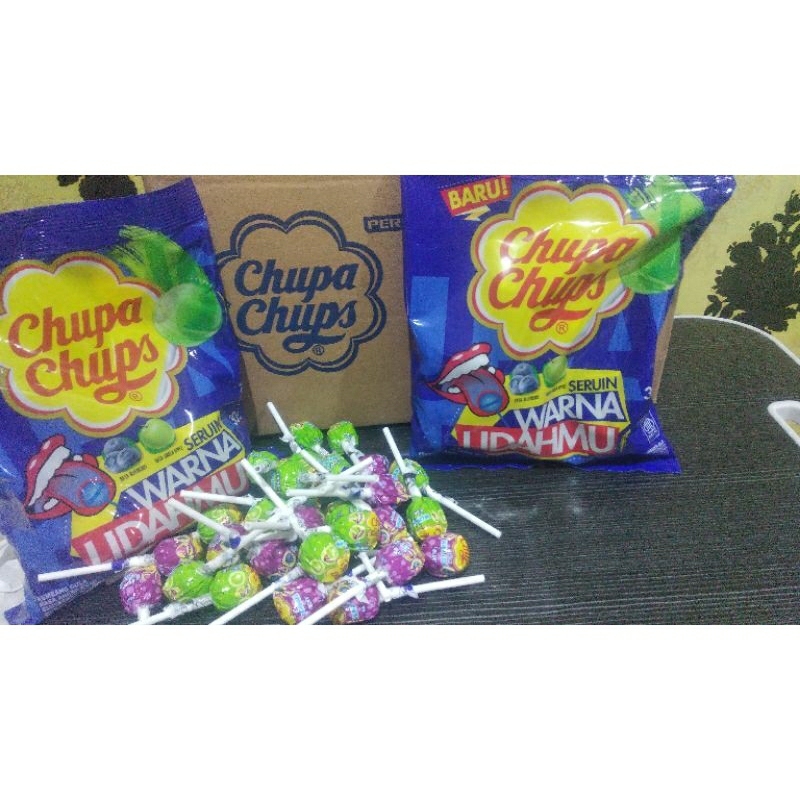 

PERMEN CHUPACUPS WARNAI LIDAHMU ISI 30pcs