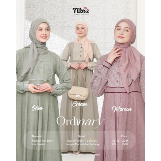 Gamis Bergaris Nibras RON 019