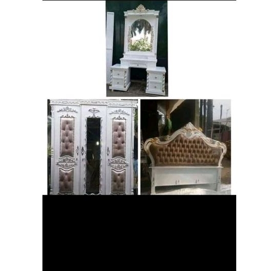 set  hantaran pernikahan lemari pakaian tempat tidur dan meja rias