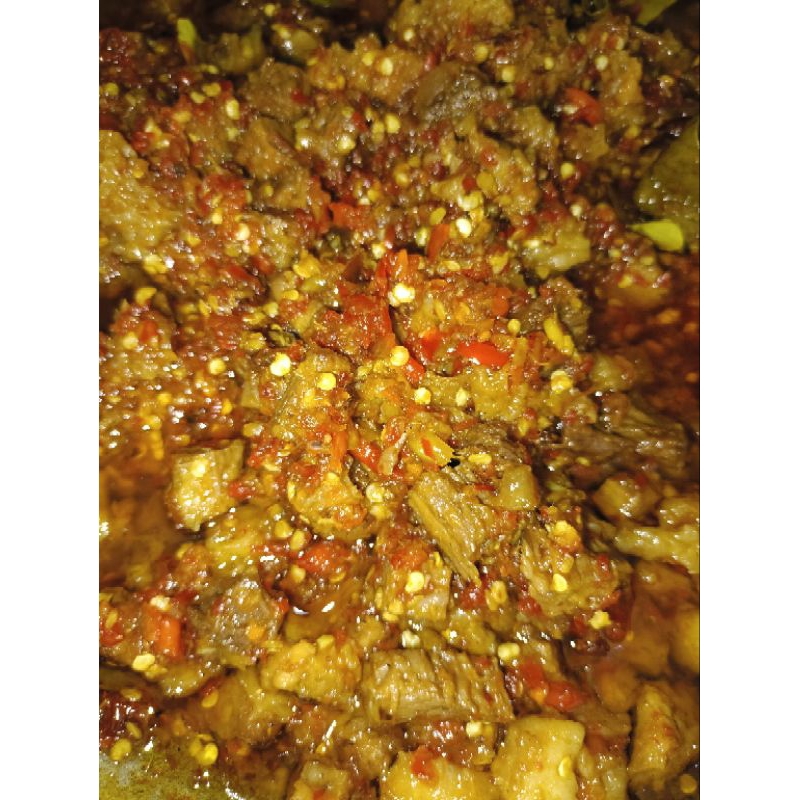 

Oseng Daging Mercon
